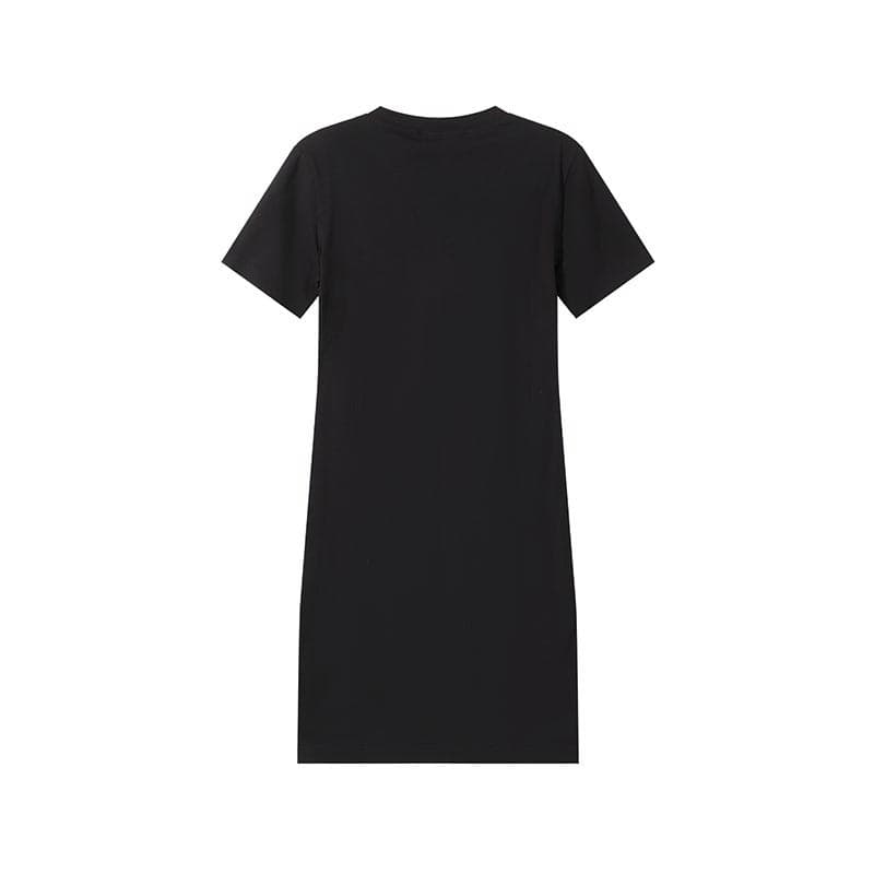 Платье VERSACE JEANS COUTURE Короткое платье с короткими рукавами женское черное - изображение 2