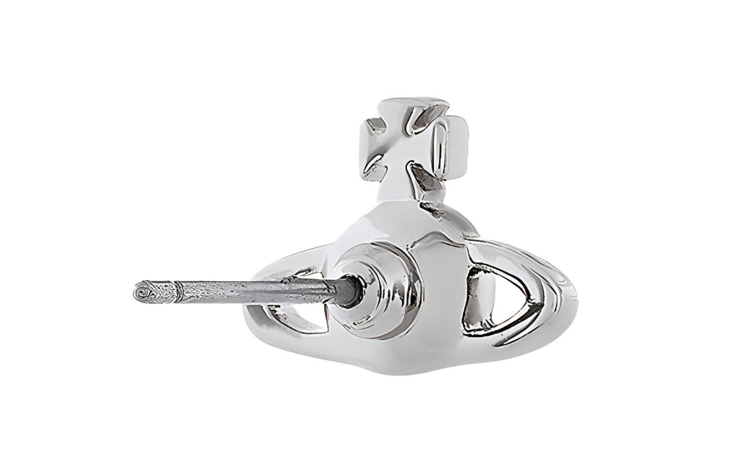 Серьги Vivienne Westwood Nano Solitaire Single Stud Sapphire/Silver - изображение 2