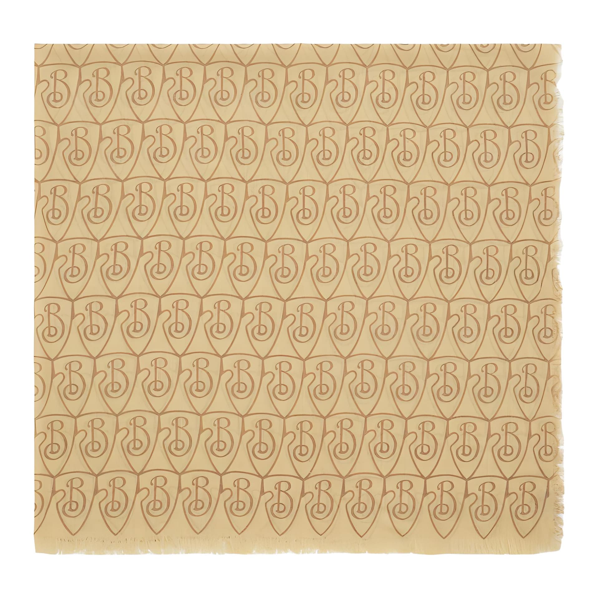 Шарф Burberry Wool Knit Платки Унисекс Песок - изображение 2