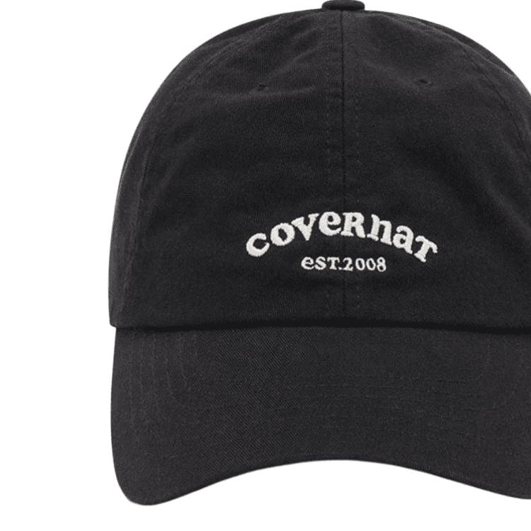 Кепка COVERNAT Хлопковые Волоконные Кепки Унисекс Черные - изображение 3