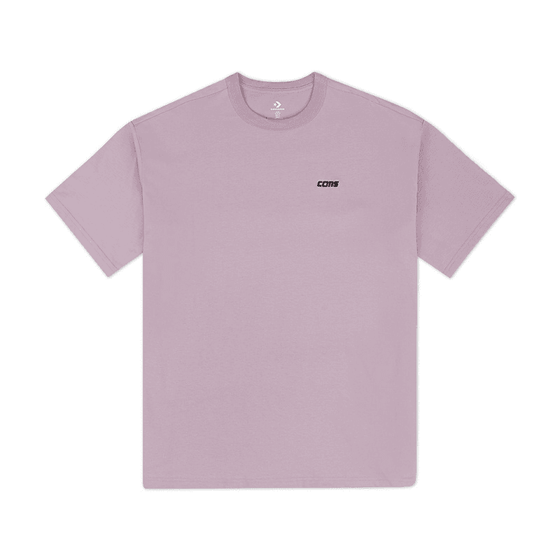 Футболка Converse Cons T-shirt with letters Модный Минималистичный Повседневный Короткий рукав Дышащий Мужской Фиолетовый - изображение 1