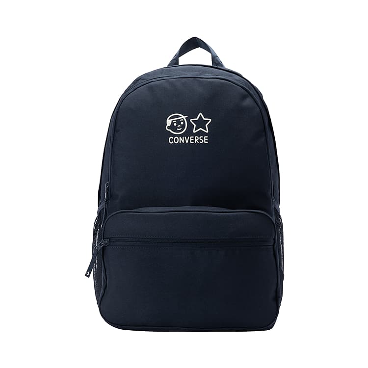 Рюкзак Converse ×Noritake 18L Повседневный Универсальный Модный Большой объем Совместная коллекция Полиэстер Рюкзак Унисекс Парный Темно-синий - изображение 1