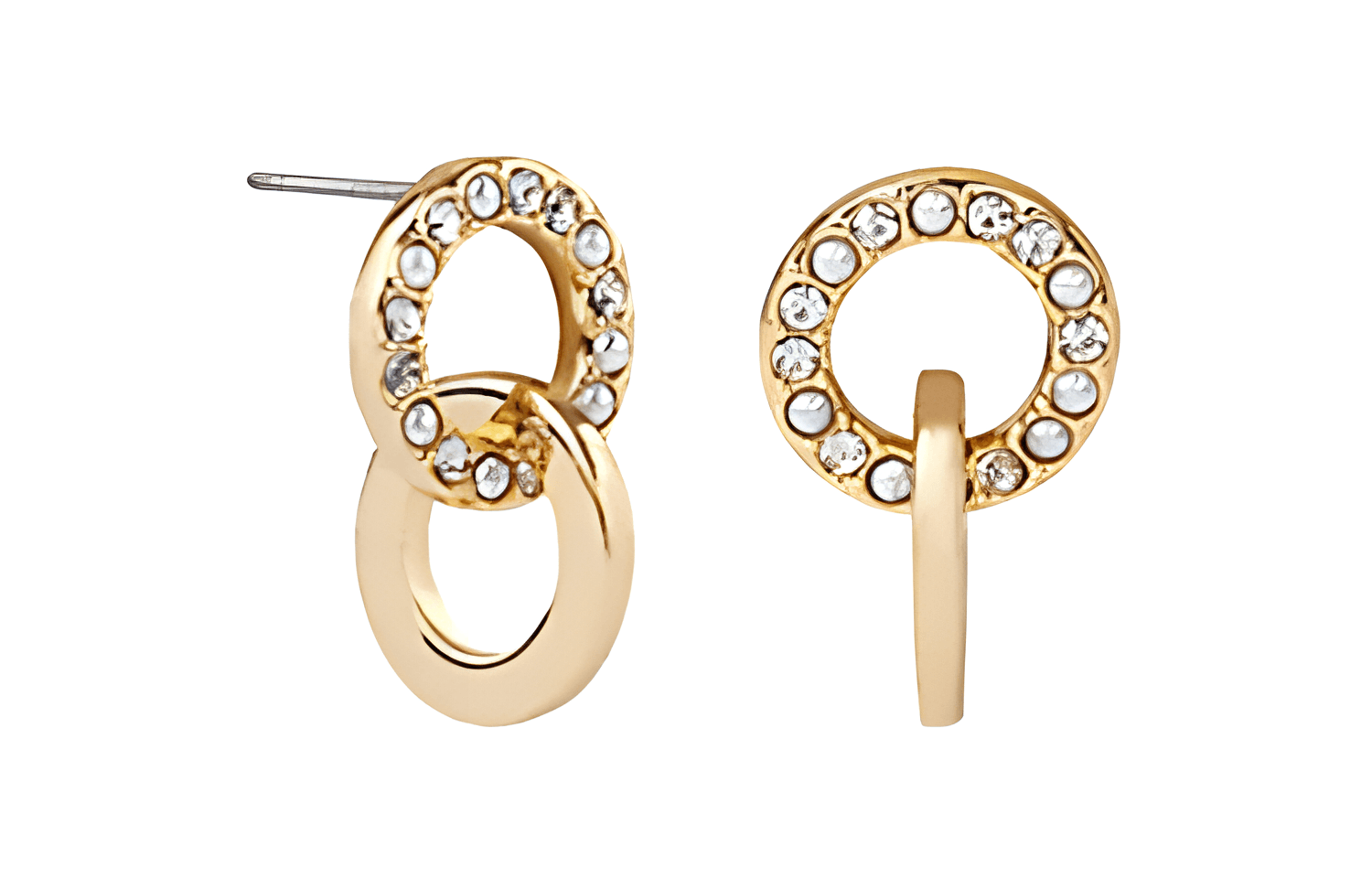 Серьги COACH Hollow Pendant Earrings Gold - изображение 2