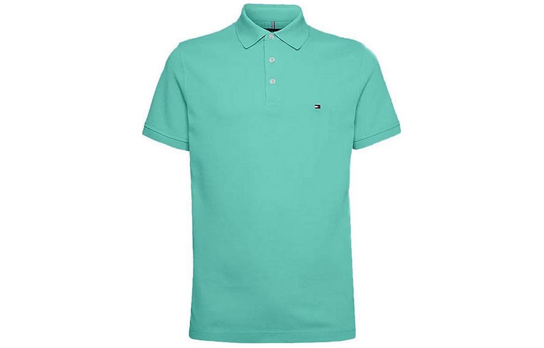 Поло Tommy Hilfiger Polo Мужское Мятно-Зеленое - изображение 1