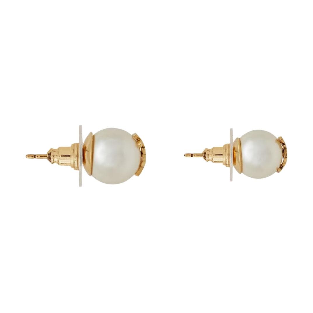 Серьги SAINT LAURENT YSL Logo Pearl Earrings - изображение 3