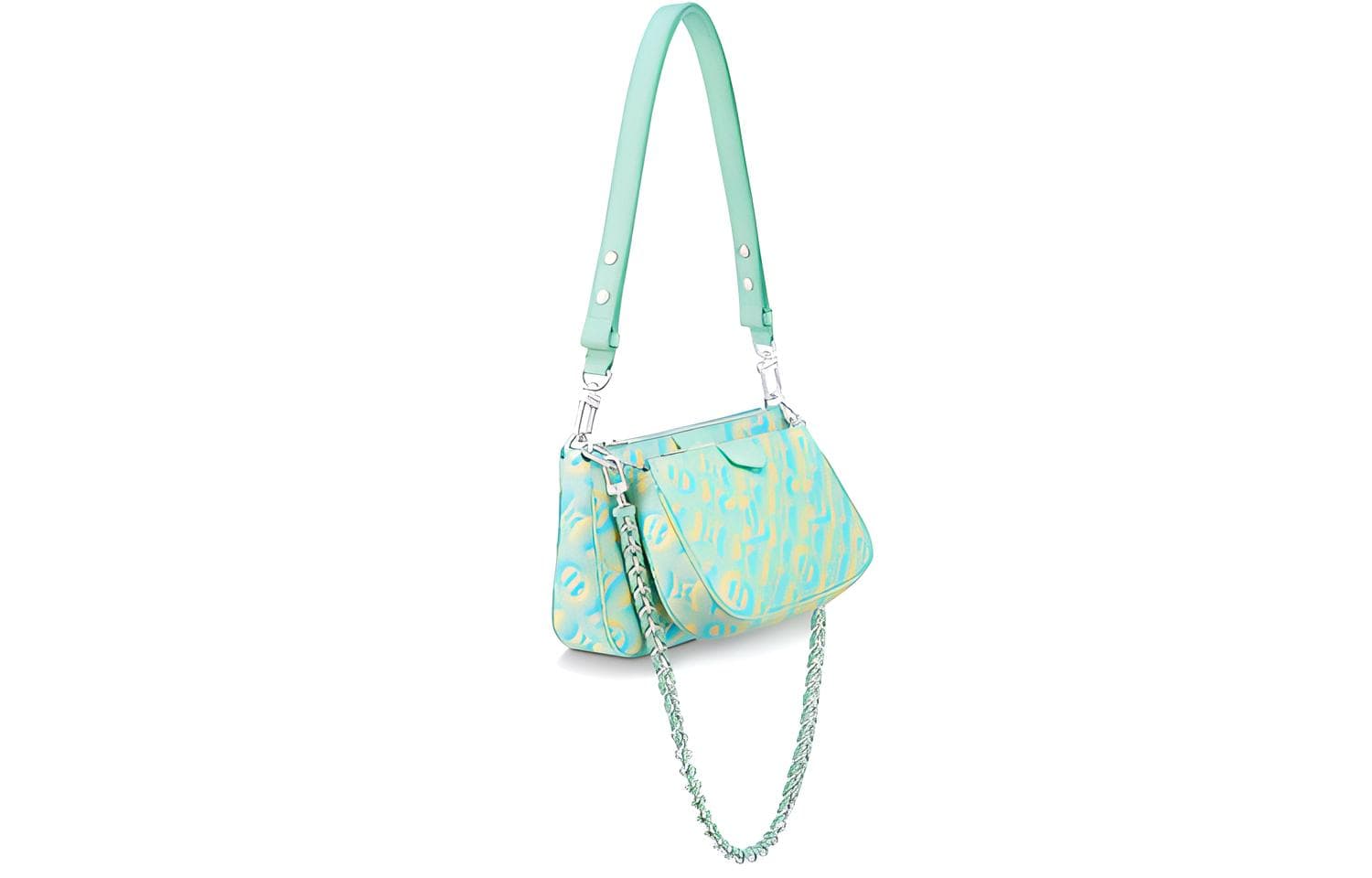 Мини-сумка Louis Vuitton Multi Pochette Accessories Mint Green - изображение 2