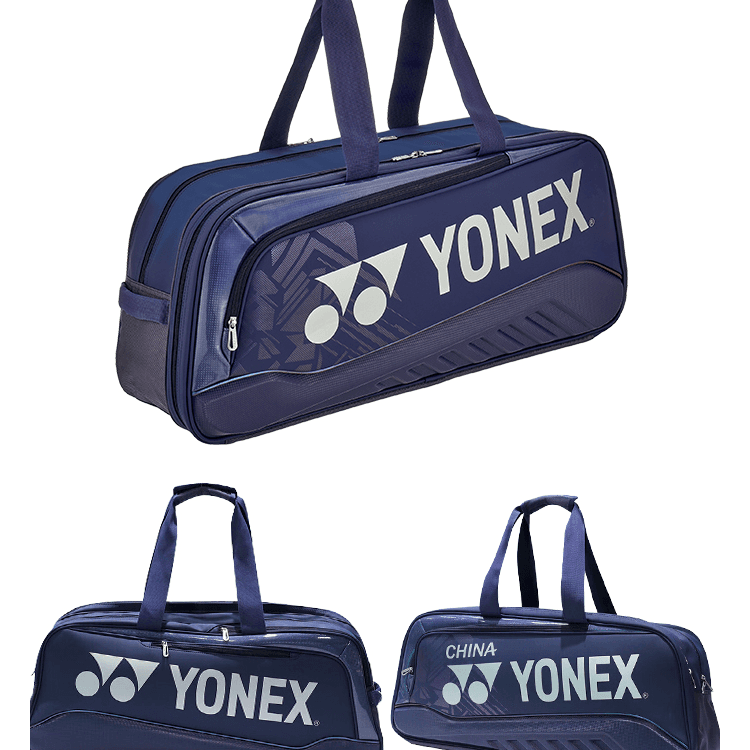 Спортивная сумка YONEX Искусственная кожа с текстильной спортивной сумкой унисекс темно-синего цвета - изображение 4