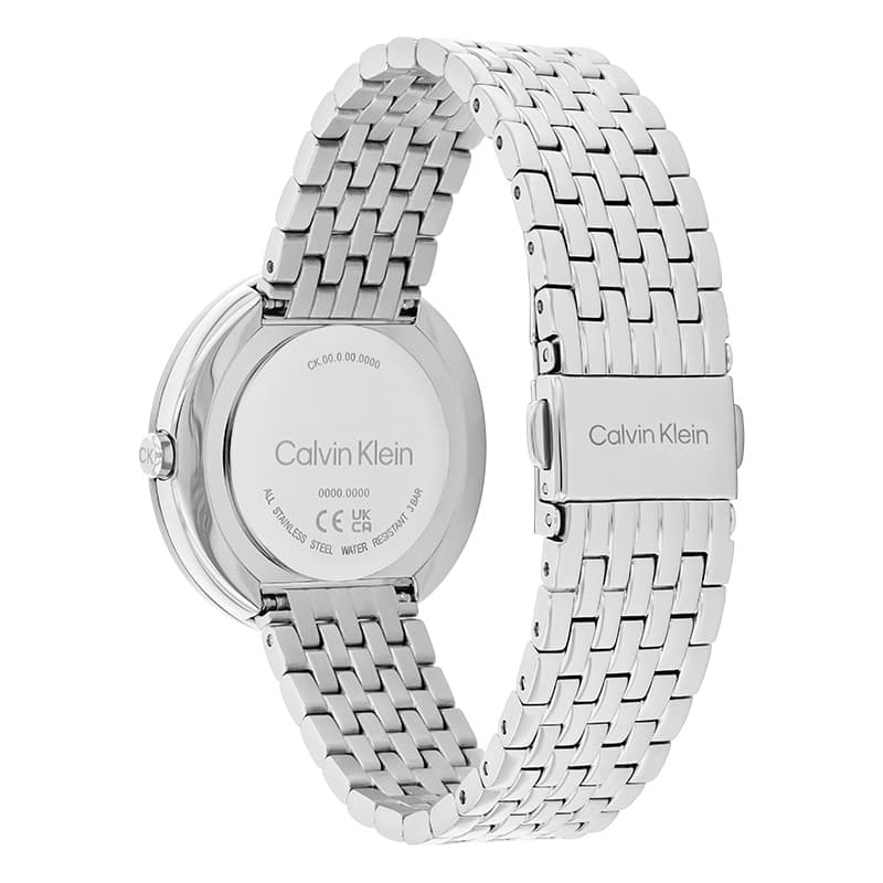 Механические часы Calvin Klein Часы с ремешком на запястье кварцевый механизм стальной ремешок синий циферблат женские часы - изображение 3