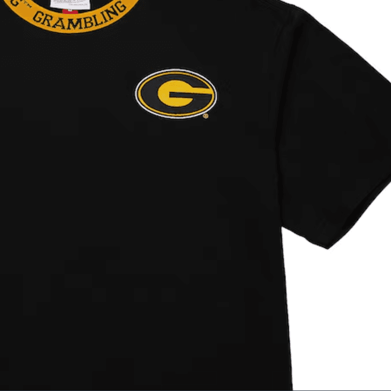 Футболка Mitchell Ness x NCAA BLK Grambling Tiger s Jacquard Ringer SS Current T - изображение 3