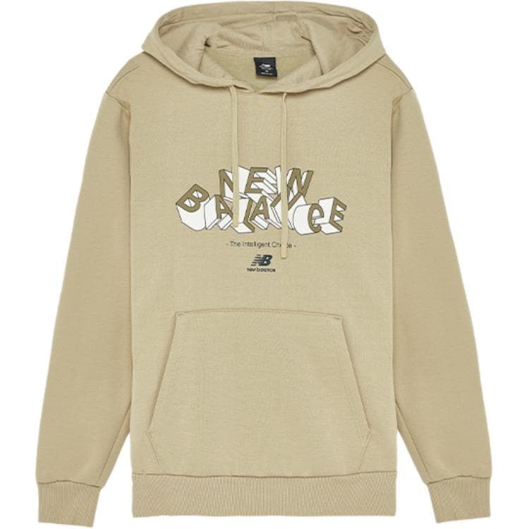 Худи New Balance Sports Life Collection С принтом буквы Универсальный С флисовой подкладкой Удобный С капюшоном Длинный рукав Толстовка - изображение 1
