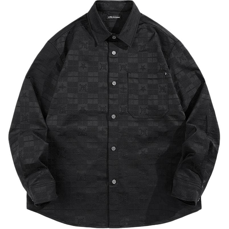 Рубашка PEACEBIRD MEN Черный 1 Мужская Рубашка - изображение 1