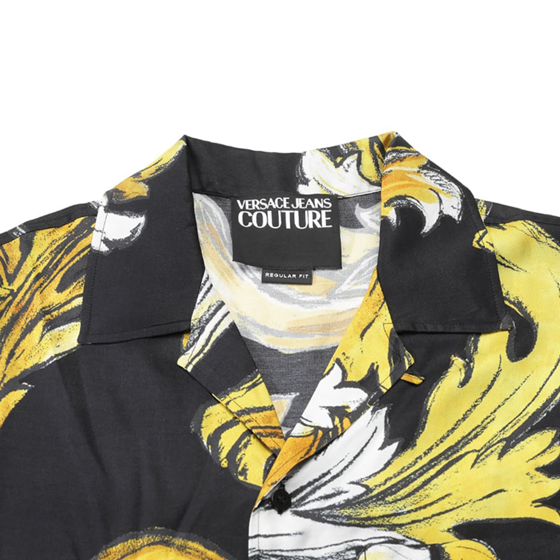 Рубашка VERSACE JEANS COUTURE SS25 Рубашка Мужская Черная Золото - изображение 3