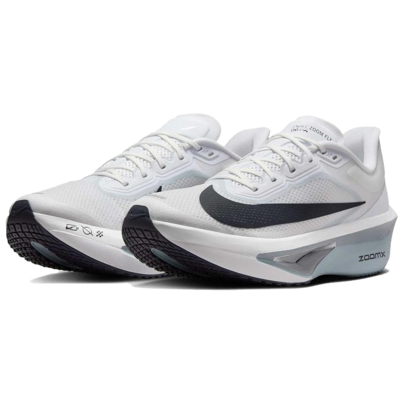Кроссовки для бега Nike Zoom Fly 6 Резиновый Пластиковый Противоскользящий Поддержка Отскок Низкий Топ ZoomX Повседневный Марафон Бег - изображение 3