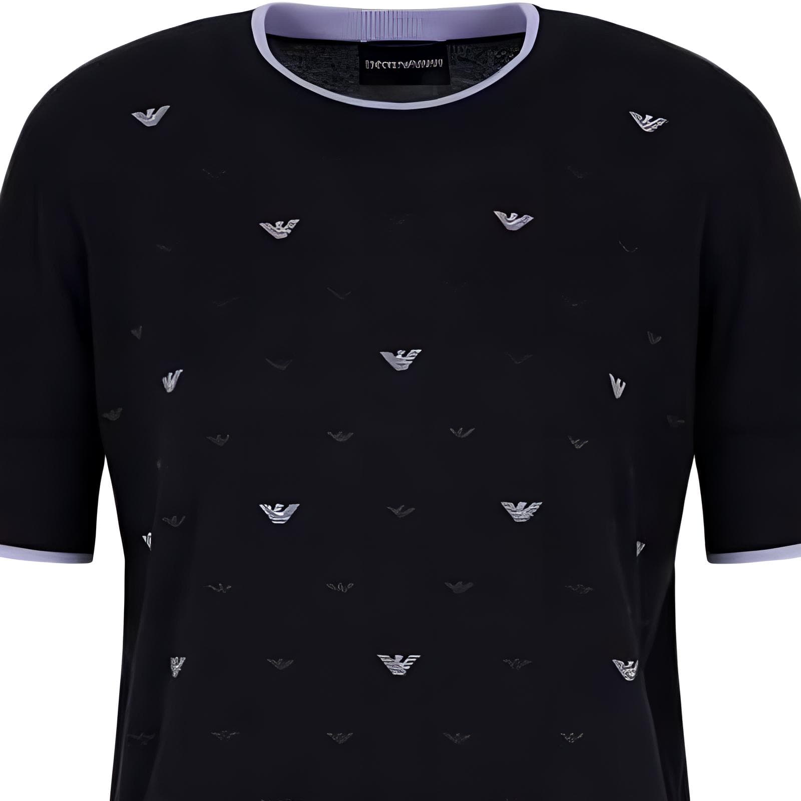 Кофта EMPORIO ARMANI SS25 Трикотаж Женский Черный - изображение 3