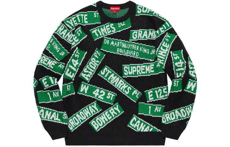 Кофта Supreme SS21 Week 1 Street Signs Sweater - изображение 4