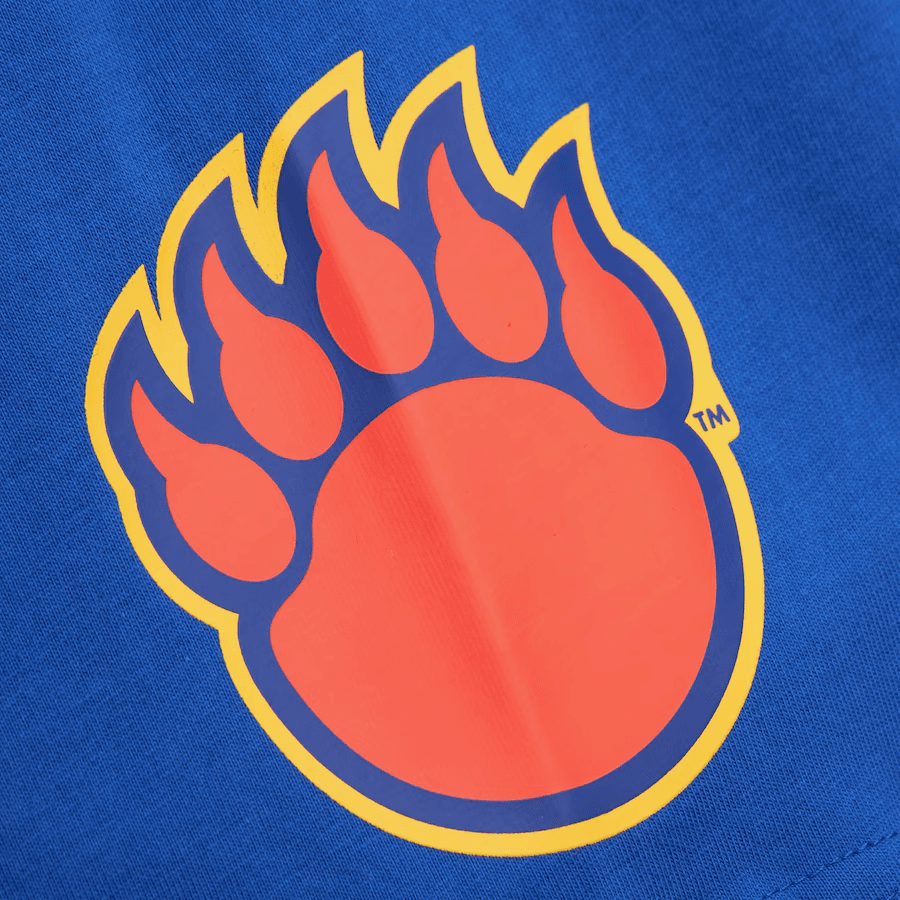 Футболка Mitchell Ness Королевский Morgan State Bears Жаккардовая трикотажная рубашка-рингер Мужская Синяя - изображение 3