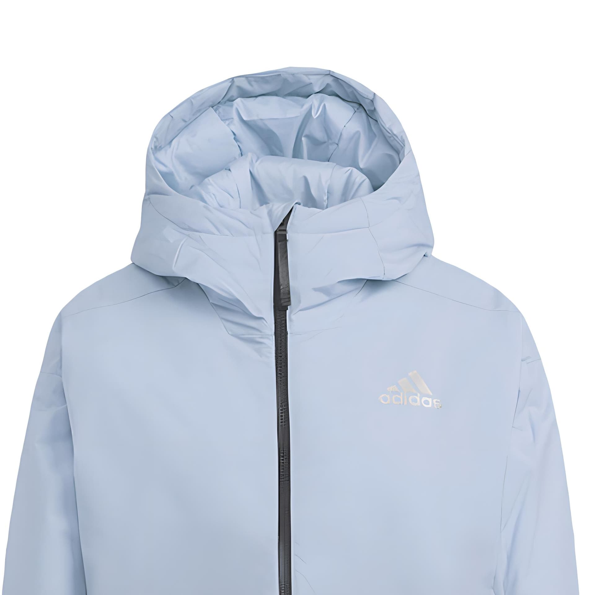 Adidas Пуховая куртка Женская Кремово-синяя - изображение 2