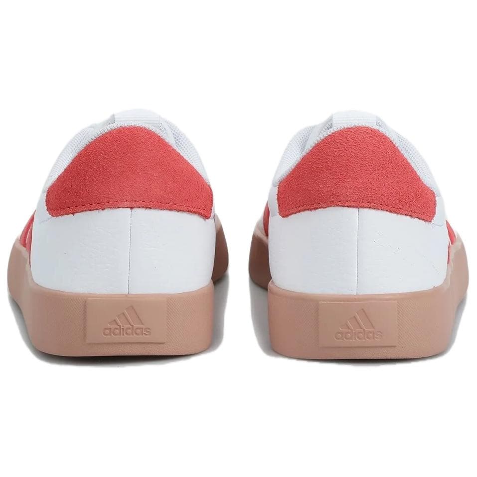 Кроссовки Adidas VL COURT 3,0 Противоскользящие Устойчивые к истиранию Низкие Кроссовки для скейтбординга Женские Белые Красные - изображение 5