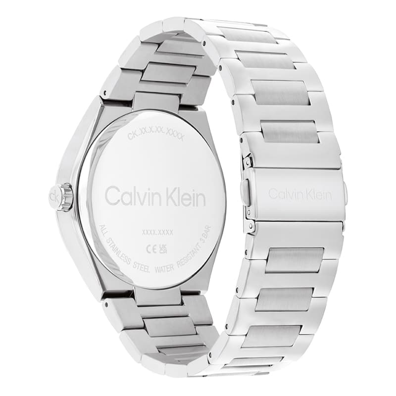 Механические часы Часы Calvin Klein с кварцевым механизмом ремешок из нержавеющей стали серебристый циферблат мужские часы - изображение 3