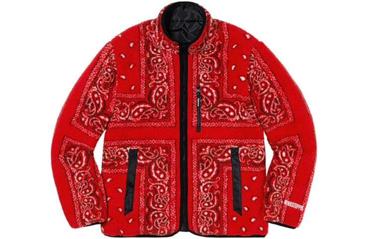 Куртка Supreme FW19 Reversible Bandana Fleece Jacket - изображение 1