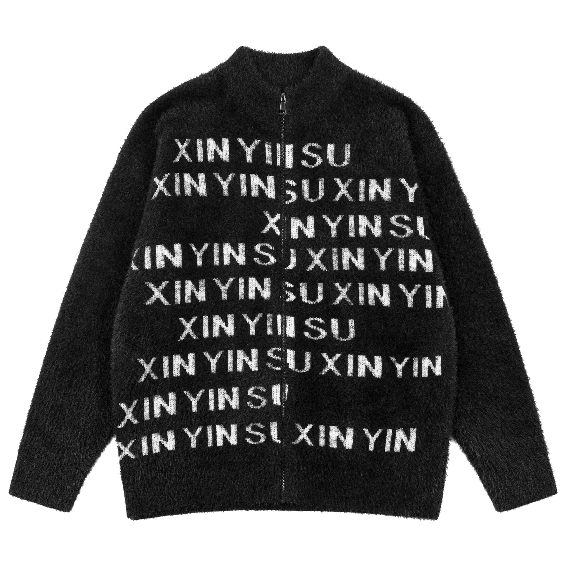Кофта XINYINSU 24FW Свитер Унисекс Черный - изображение 1