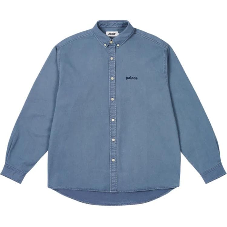 Рубашка PALACE FW24 Blue Unisex Shirt PALACE FW24 Синий Унисекс Рубашка - изображение 1