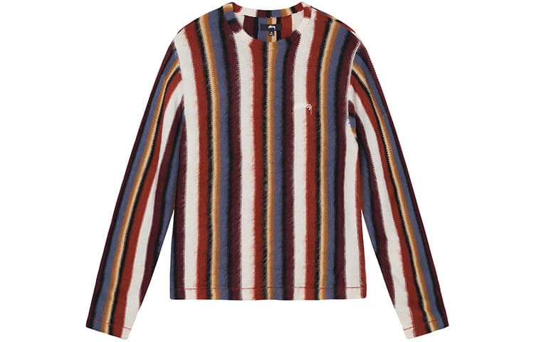 Stussy SS22 Vertical Striped Knit Crew - изображение 1