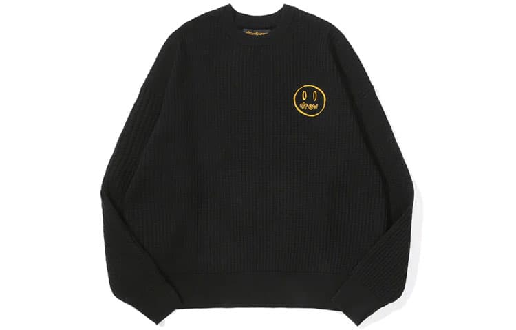 Кофта Drew House FW21 Mascot Waffle Sweater Black - изображение 1