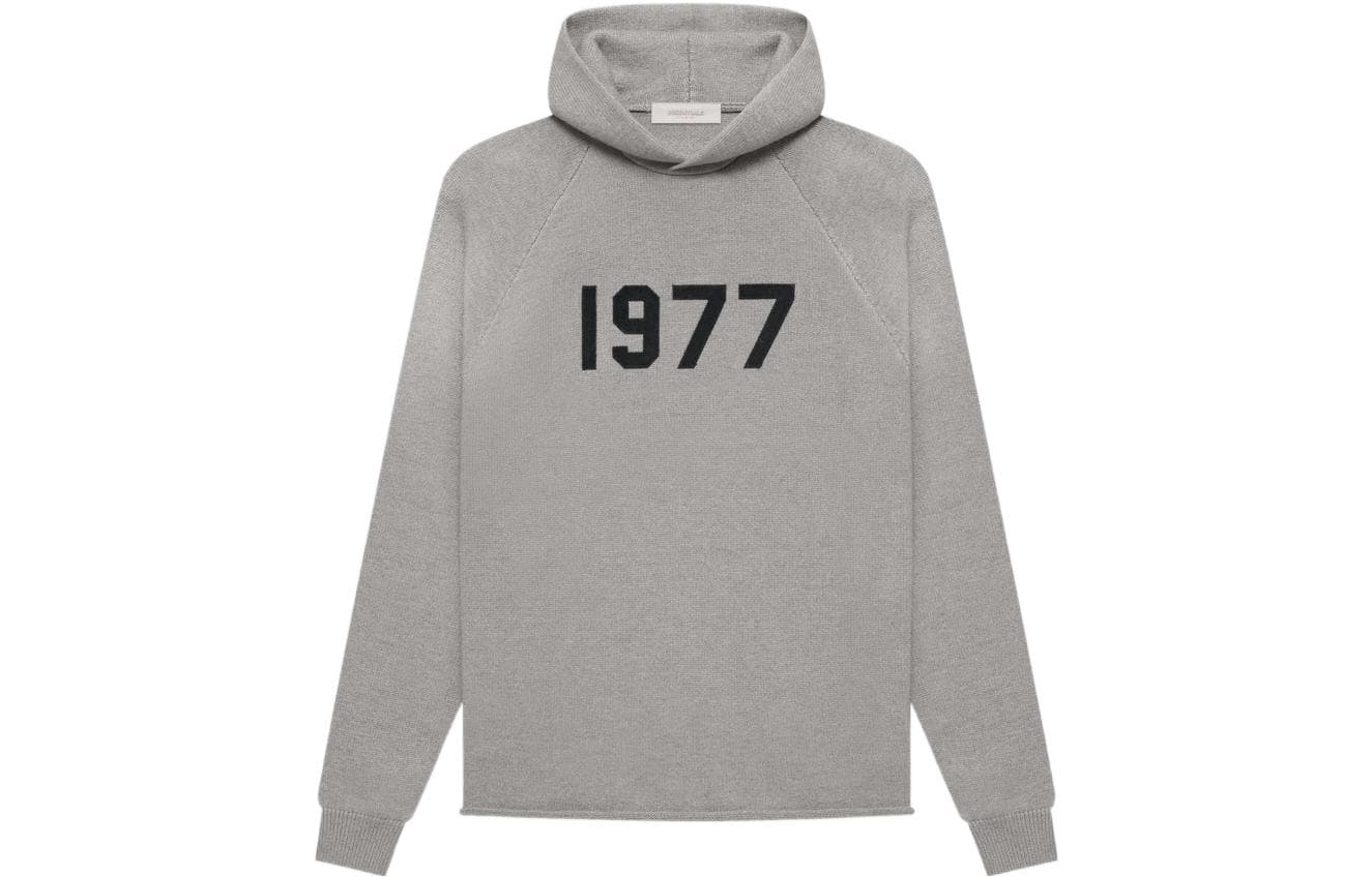 Fear of God Essentials 1977SS22 Knit Hoodie Dark OatmealLogo - изображение 1