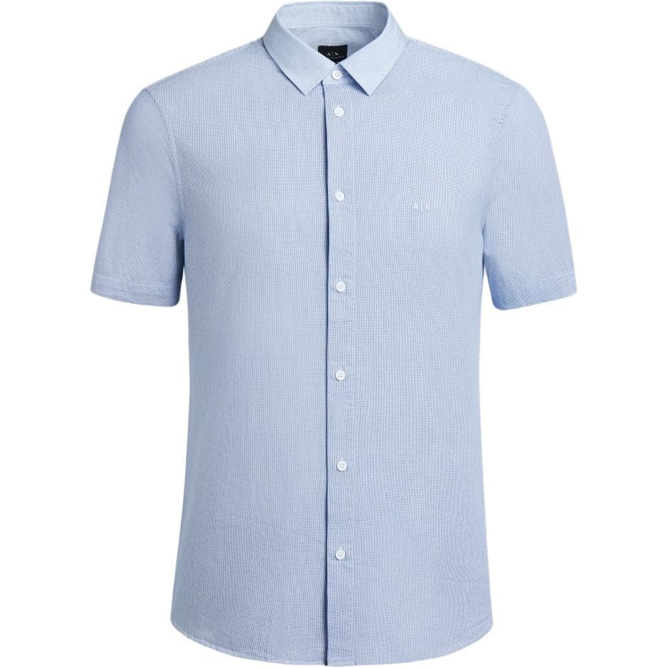 Рубашка ARMANI EXCHANGEAE SS24 Рубашка Мужская Синяя - изображение 1
