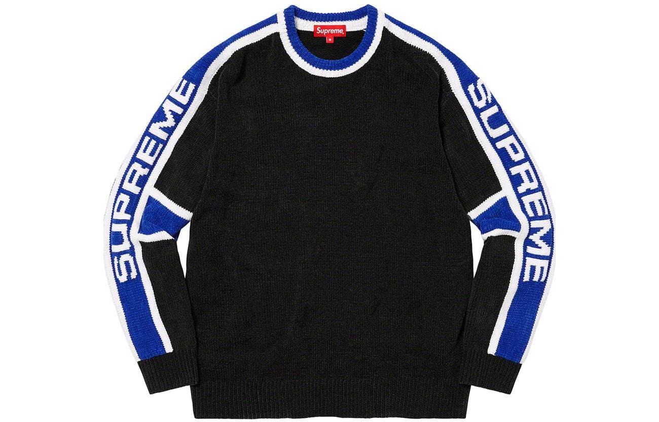 Кофта Supreme FW22 Week 15 Stripe Chenille Sweater Logo - изображение 2