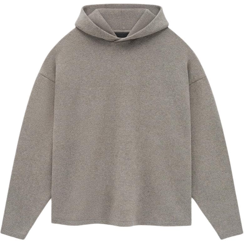 Кофта Fear of God Essentials SS24 KNIT HOODIE Heather Grey LOGO Heather Grey - изображение 1