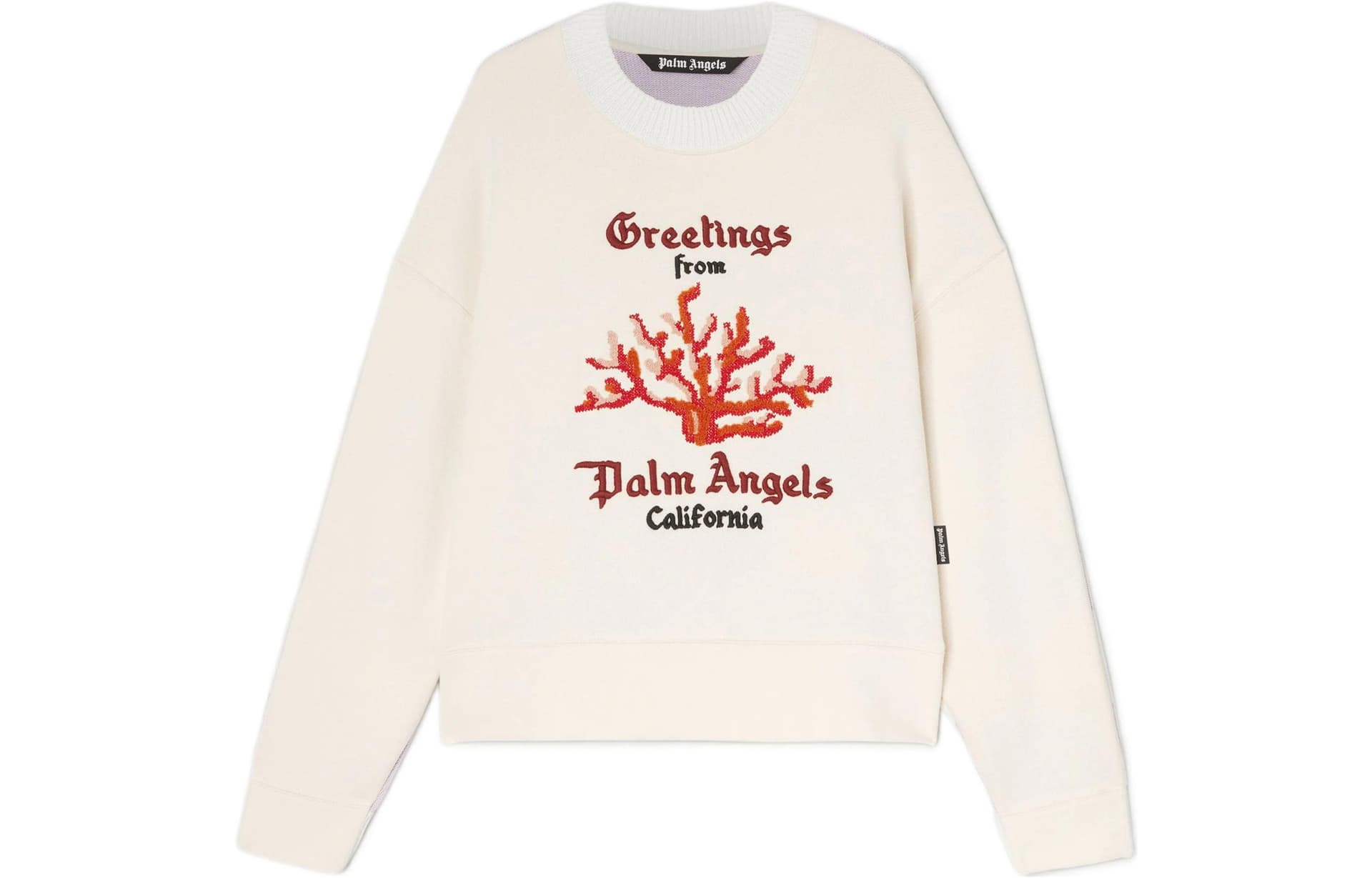Кофта PALM ANGELS Coral Striped Sweatshirt - изображение 1