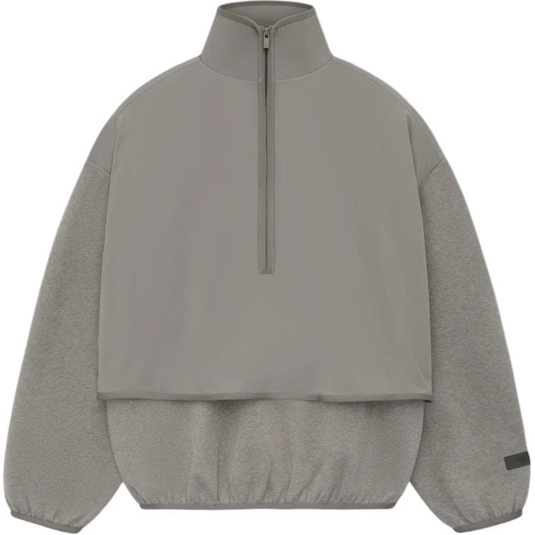 Кофта Fear of God Essentials SS24 NYLON FLEECE MOCKNECK DustHeather Grey - изображение 1