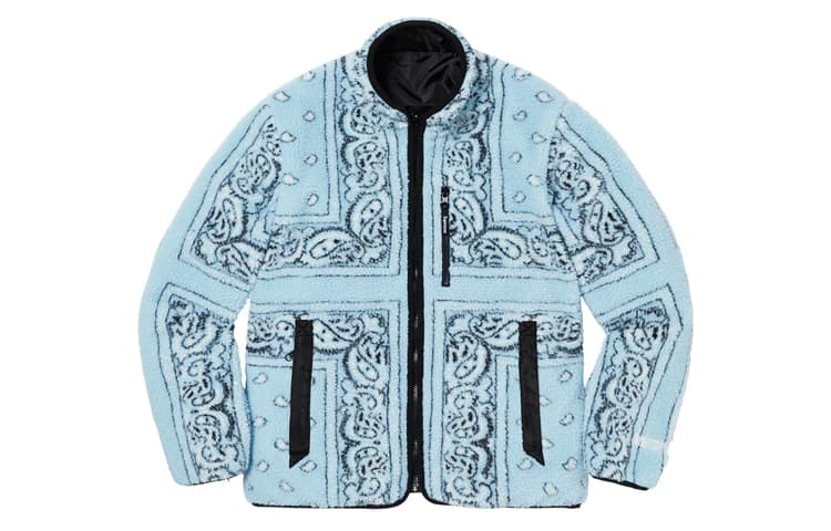 Куртка Supreme Reversible Bandana Fleece Jacket - изображение 1