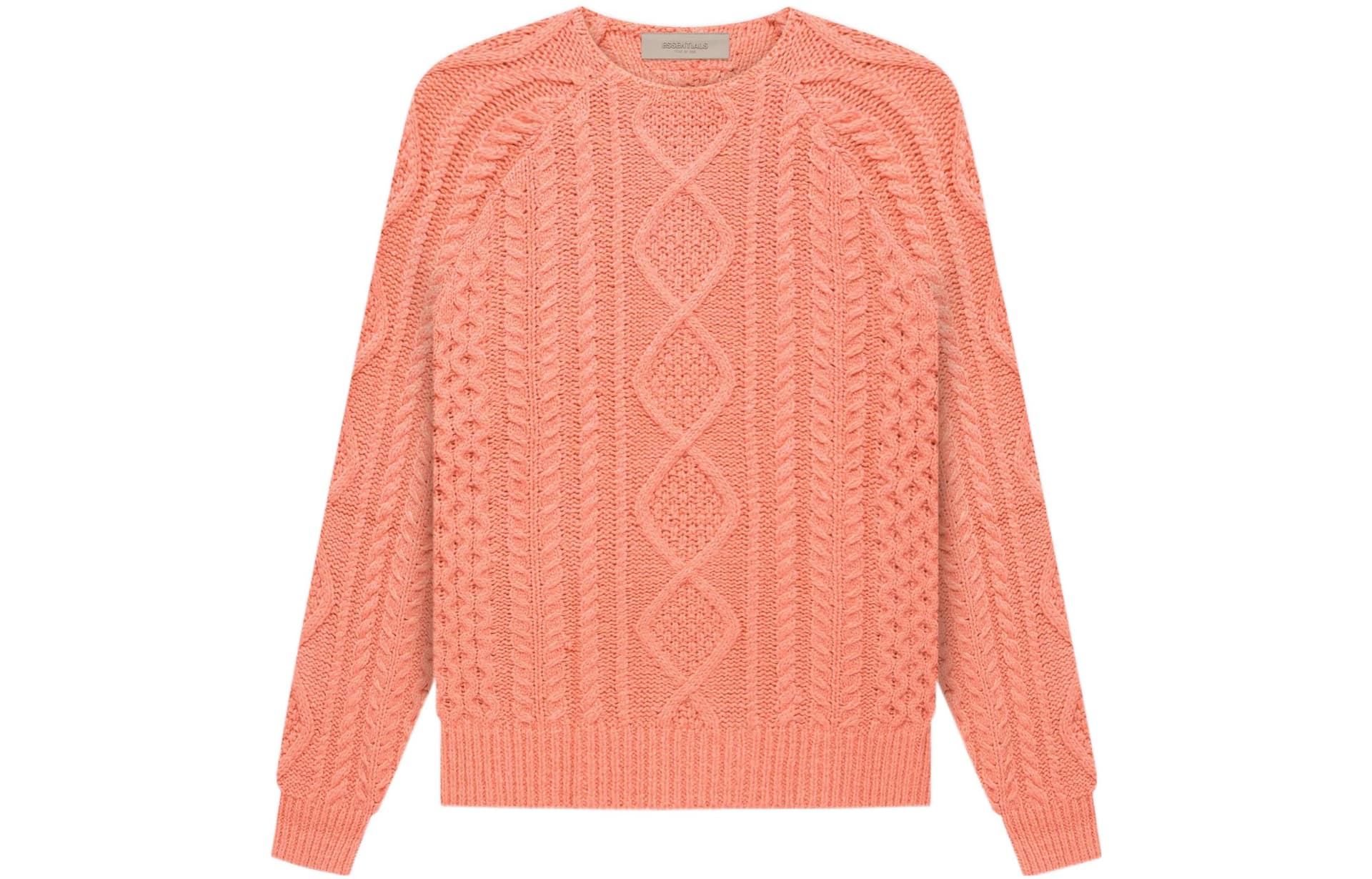 Кофта Fear of God Essentials FW22 Cable Knit coral - изображение 1