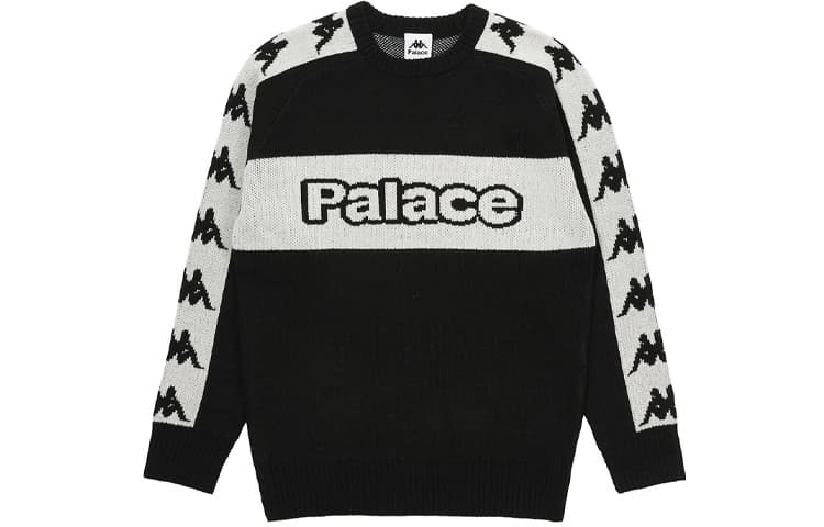 Кофта PALACE x Kappa FW21 Knit Black Logo - изображение 1