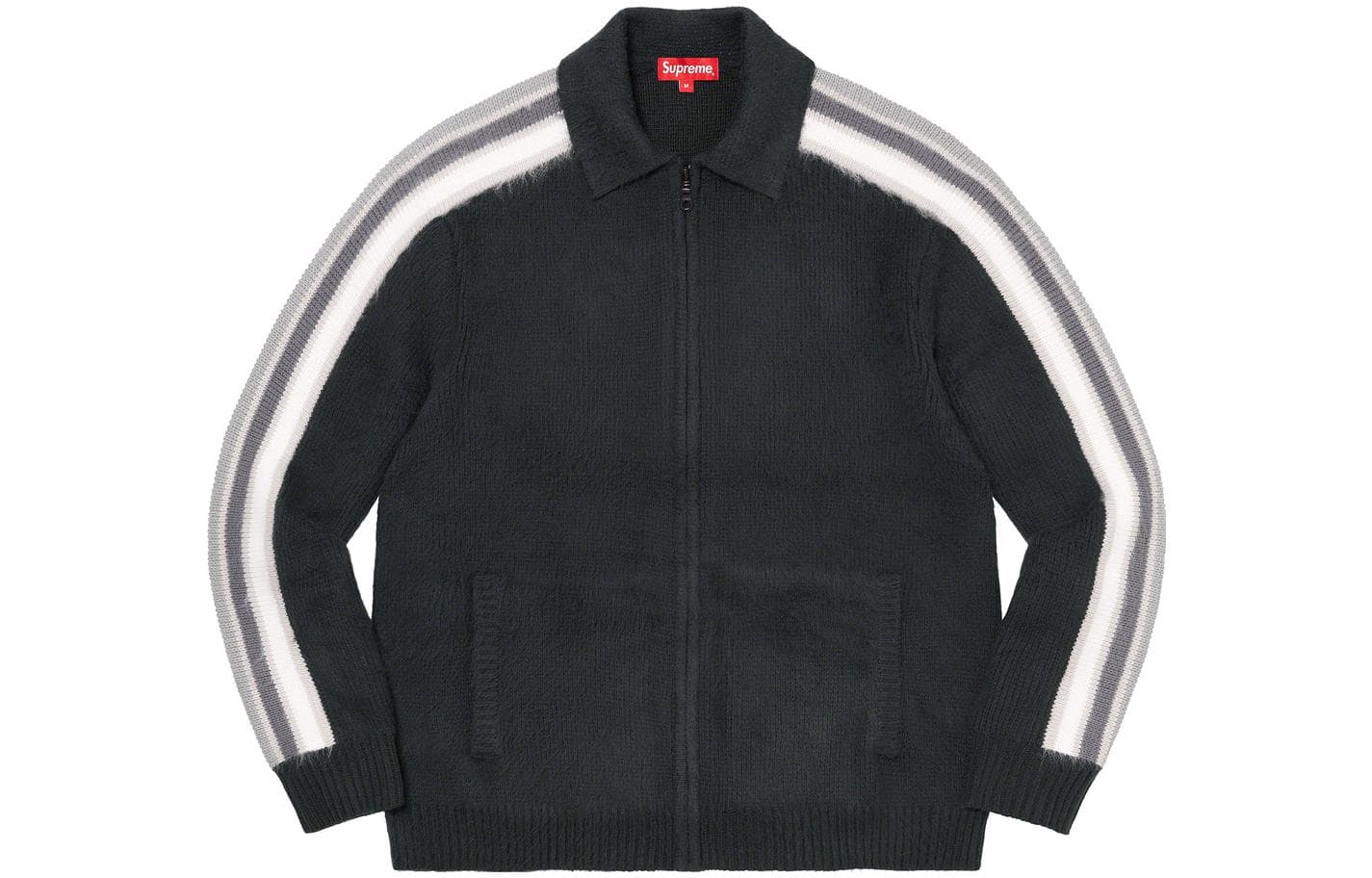 Кофта Supreme SS23 Week10 sleeve stripe zip up sweater - изображение 1