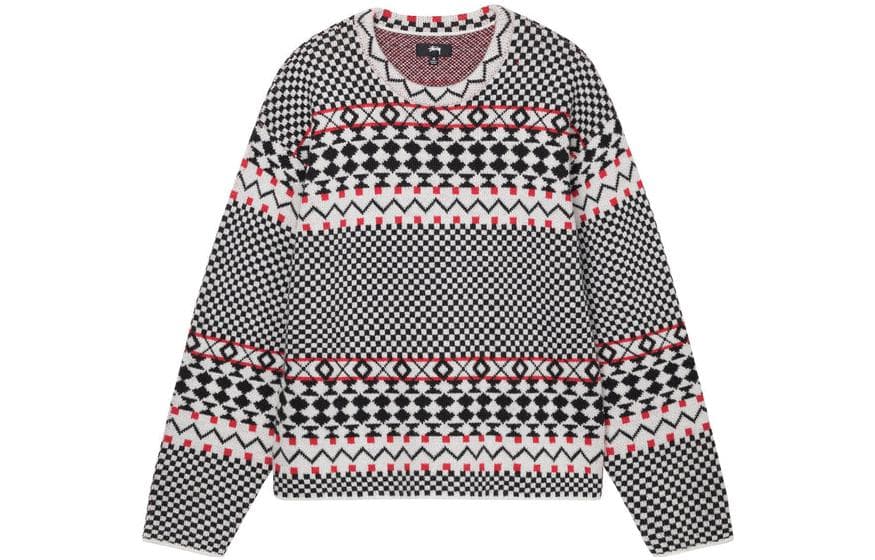 Кофта Stussy FW22 Jacquard Knit Crew - изображение 1