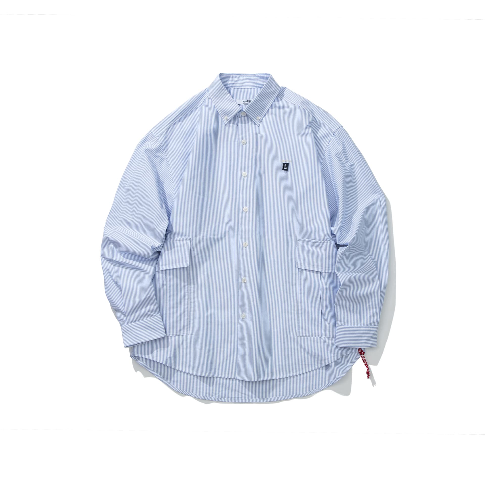 Рубашка Nautica White Sail Длинная рубашка с длинным рукавом унисекс - изображение 1