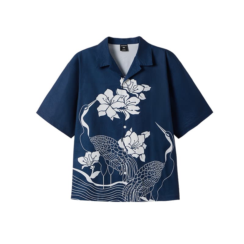 Рубашка WAYNEXZAVIER Blue Men's Shirts WAYNEXZAVIER Синий Мужские Рубашки - изображение 1