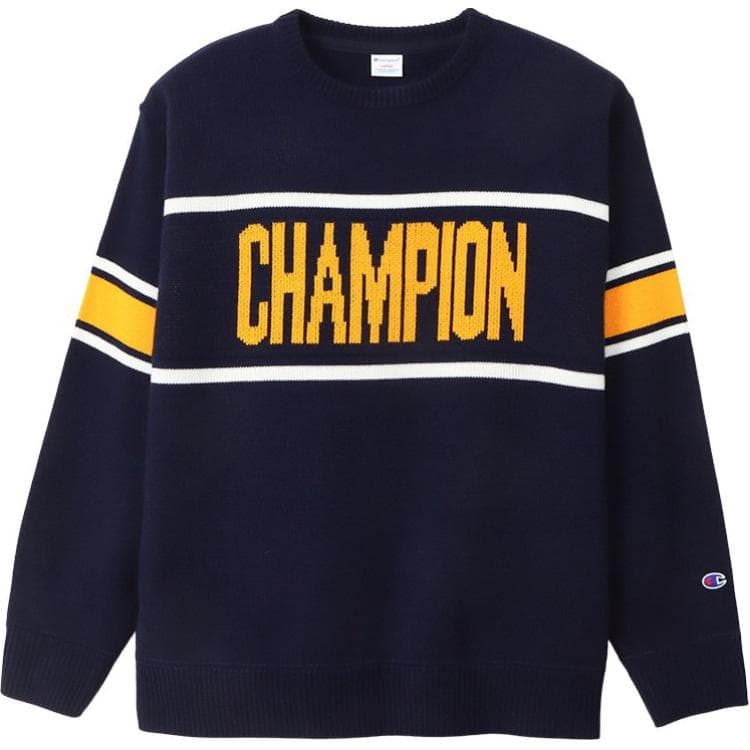 Кофта Champion FW24 Свитер Мужской Морской Синий - изображение 1