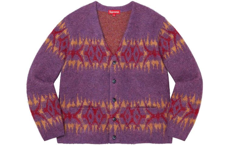 Кофта Supreme FW22 Week 1Abstract Stripe Cardigan V - изображение 4