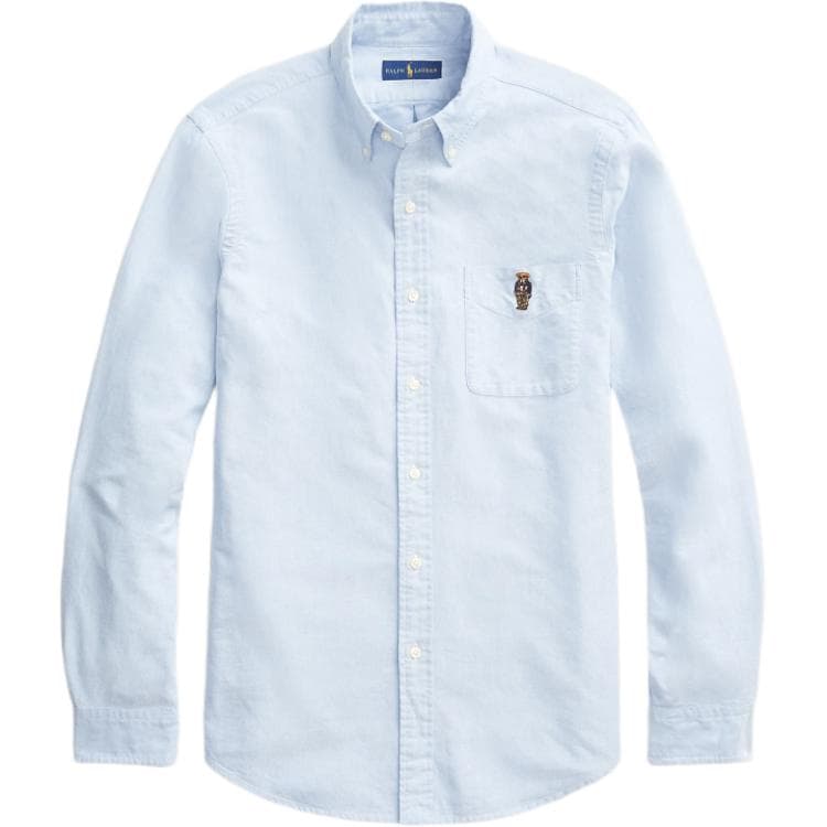 Рубашка Polo Ralph Lauren Мужская Рубашка Синяя - изображение 1