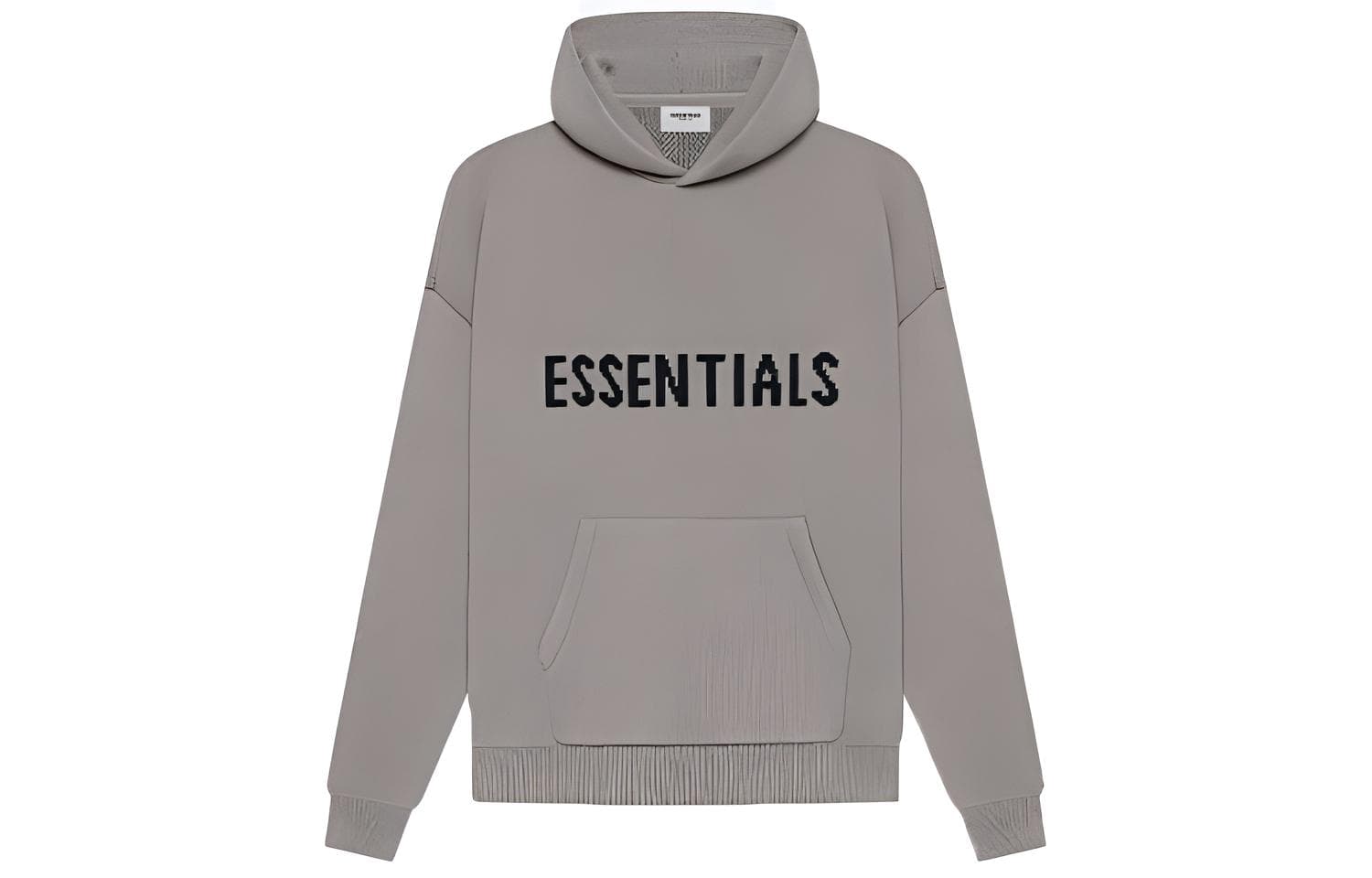 Fear of God Essentials SS21 Knit Pullover Dark Heather Oatmeal Logo - изображение 1