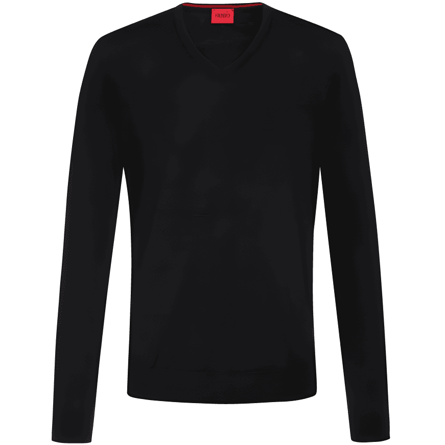 Кофта HUGO BOSS V-Neck Sweater Black - изображение 1