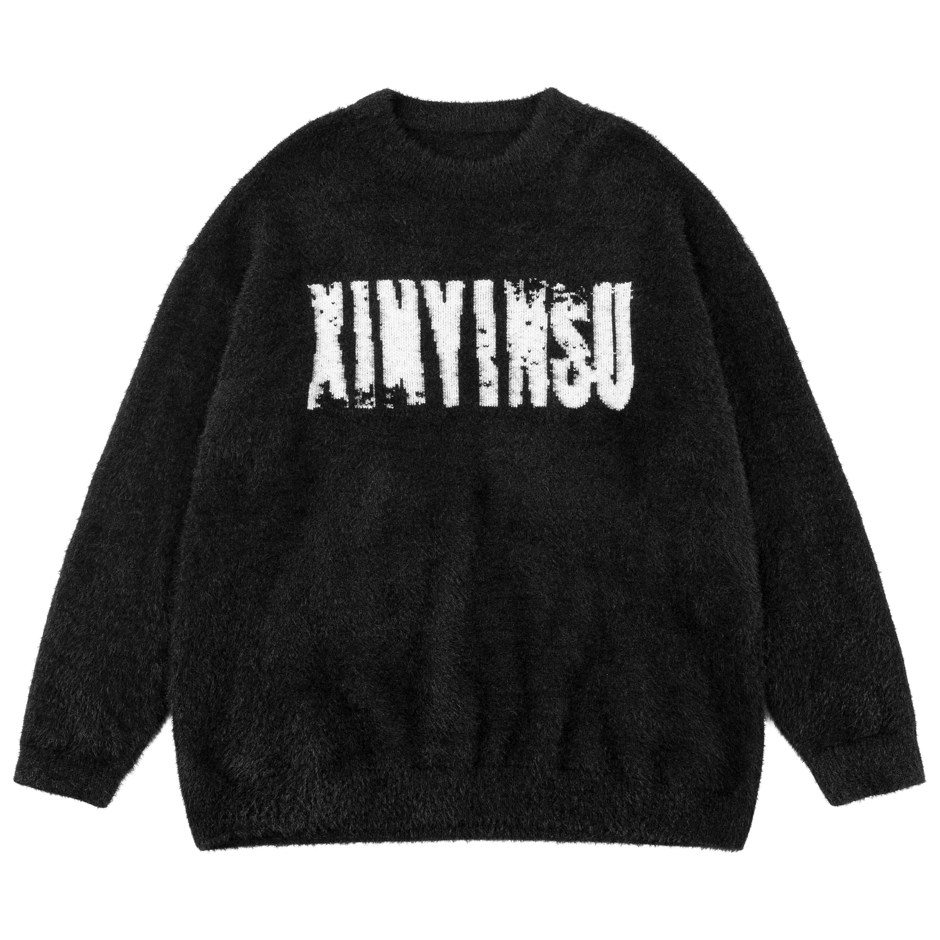 Кофта XINYINSU 24FW Свитер Унисекс Черный - изображение 1