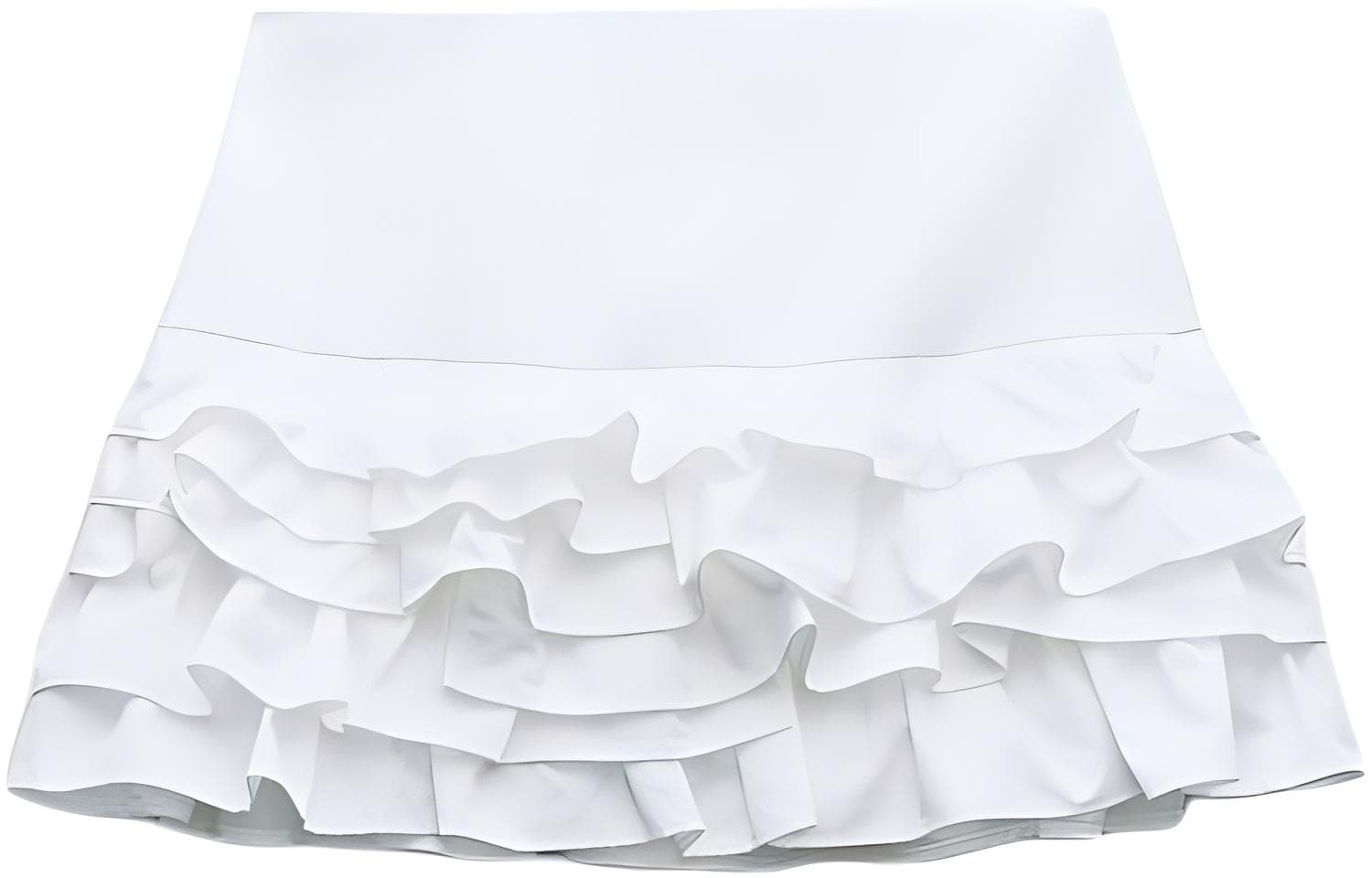 Юбка ZARA Mid-Rise Casual Skirt White - изображение 2