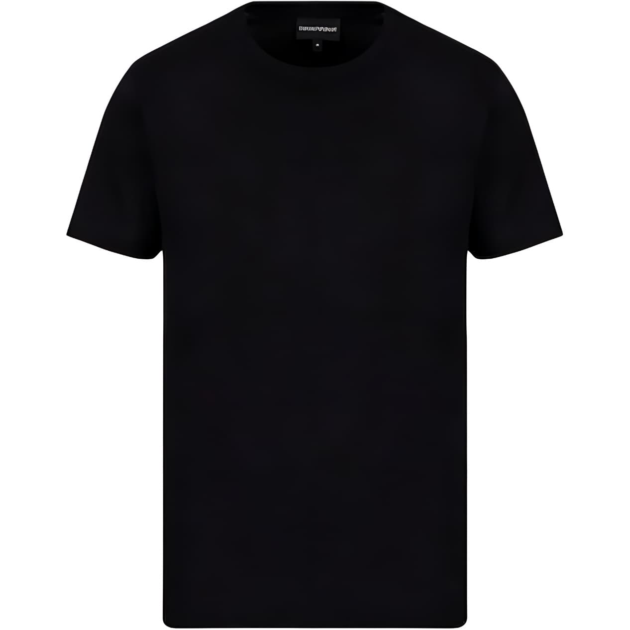 Футболка EMPORIO ARMANI T-рубашка мужская черная - изображение 1