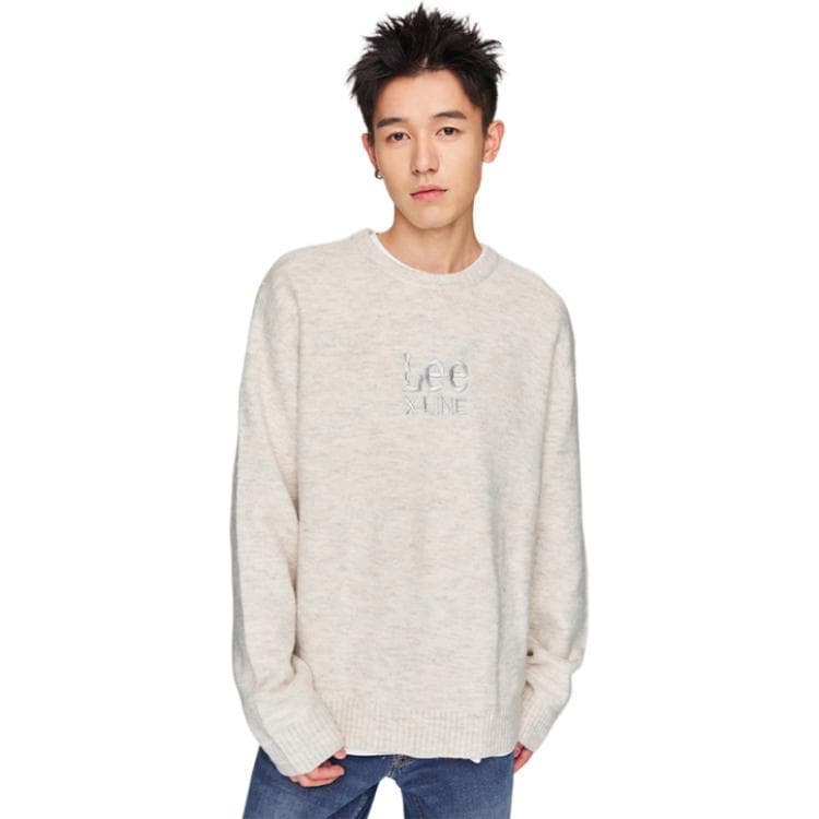 Кофта Lee FW24 Свитер Унисекс Овсяный Серый - изображение 1